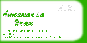 annamaria uram business card